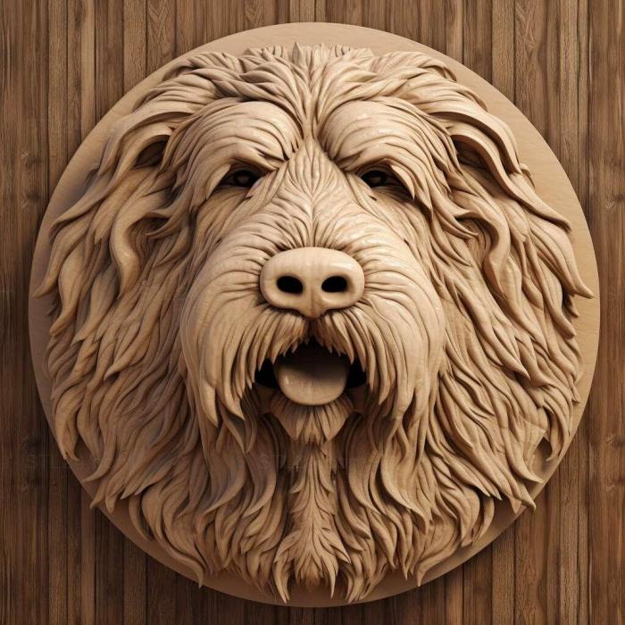 Nature and animals (st Komondor dog 3, NATURE_2631) 3D models for cnc